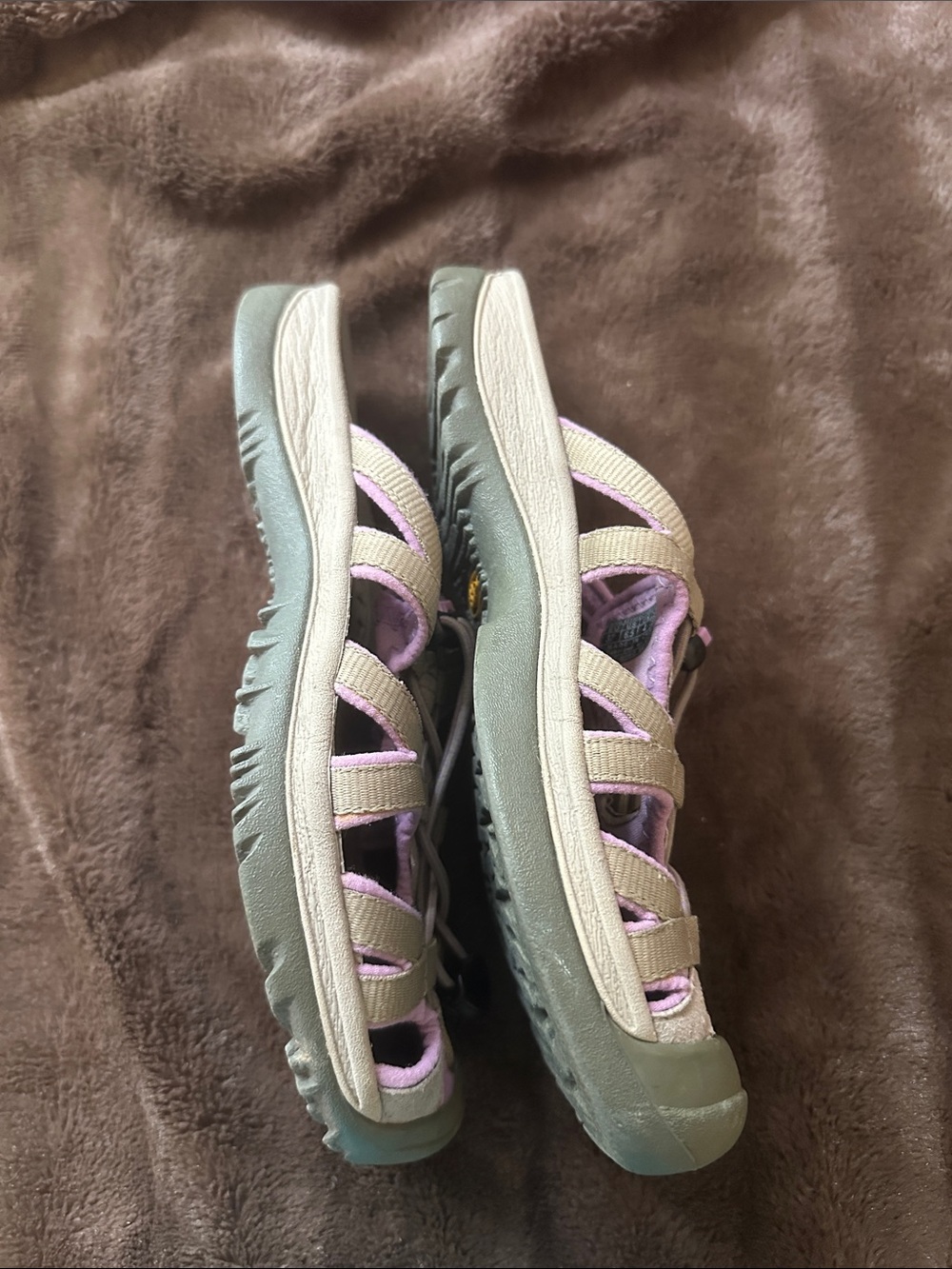 Keen Whisper Tan and Purple Outdoor Sandals Sz 6.5 - Picture 3 of 11